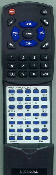 SONY HCDZX99I Replacement Remote