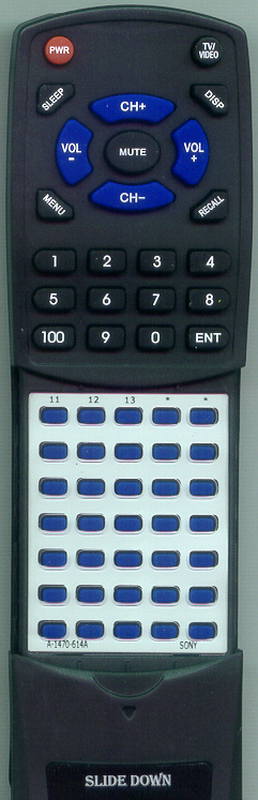 Sony KV1554R Remote Control