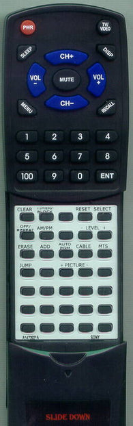 SONY K20TS12 Replacement Remote