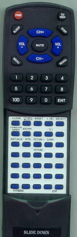 SONY A1470923A Replacement Remote