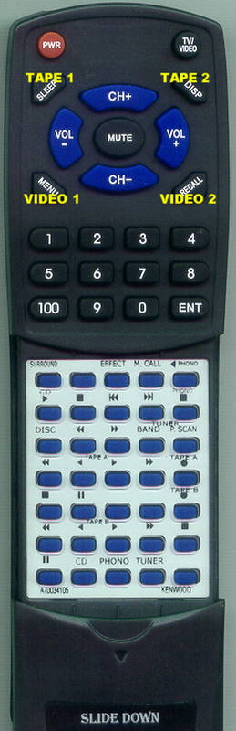 KENWOOD KRV6020 Replacement Remote Control