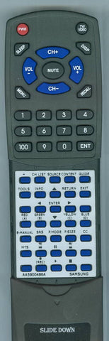SAMSUNG RTAA5900486A Replacement Remote