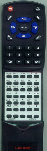 AUTOCINEMA AC500REMOTE Replacement Remote