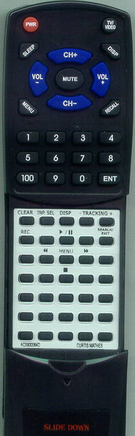 CURTISMATHES RTAC5900064D Replacement Remote
