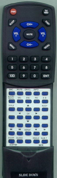 VALORRTACCRT705F ACC-RT705F Replacement Remote