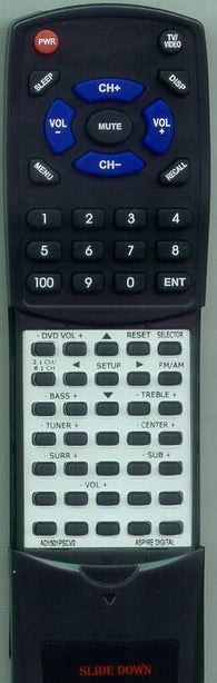 ASPIREDIGITAL RTAD1501PSCV2 Replacement Remote