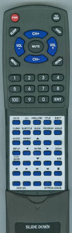 MYRONDAVIS AD212A Replacement Remote
