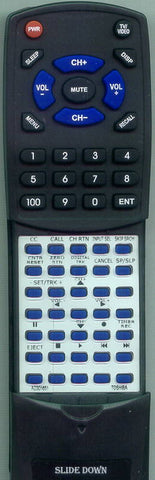 TOSHIBA VC-N2B Replacement Remote