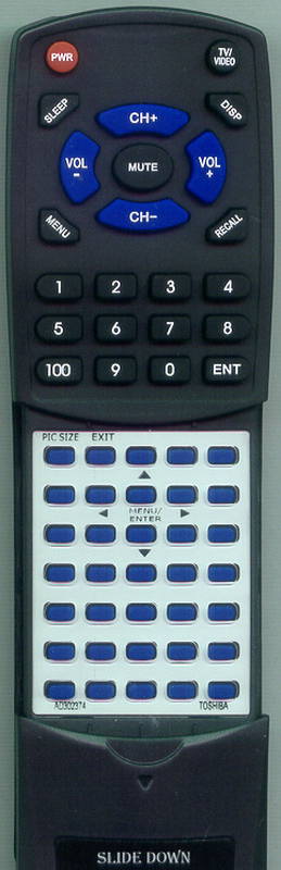 TOSHIBA 57H84 Replacement Remote Control