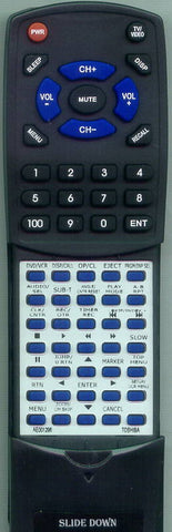 TOSHIBA SDV392SUA Replacement Remote