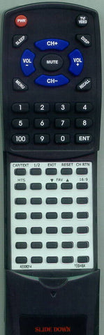 TOSHIBA 14AF75C Replacement Remote
