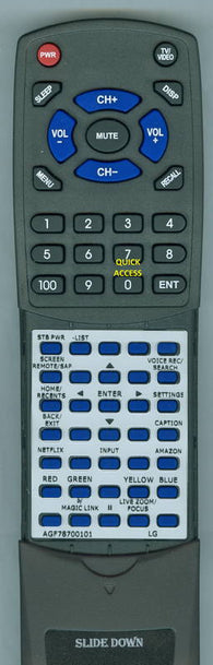 LGINSERT AGF78700101 Replacement Remote