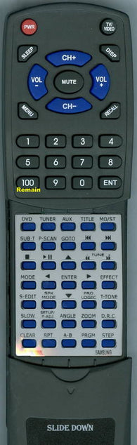 SAMSUNGINSERT HTDL200D Replacement Remote