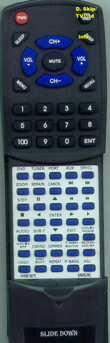 SAMINSERT RTAH5901907E Replacement Remote