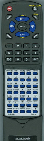SAMINSERT HTE550 Replacement Remote