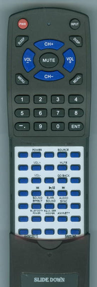 SAMSUNG HW H7501 Replacement Remote