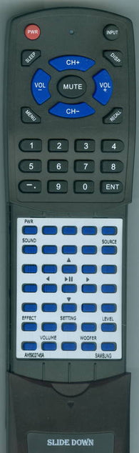 SAMSUNG HWK850ZA Replacement Remote