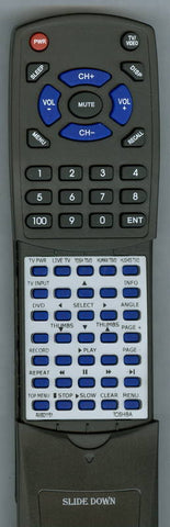 TOSHIBA RSTX60 Replacement Remote