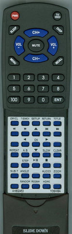 TOSHIBA SD3010KA Replacement Remote