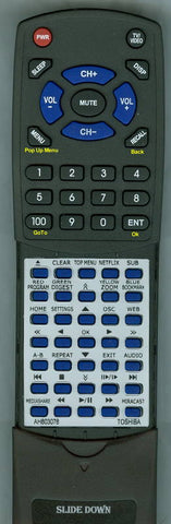 TOSHIBAINSERT SER0443 Replacement Remote