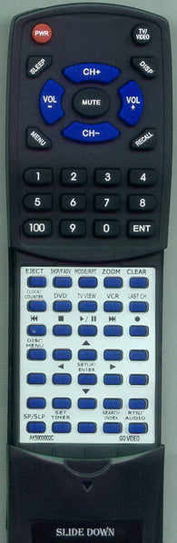 GO VIDEO RTAK59 00002C Replacement Remote