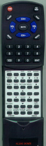 SAMSUMG DVDV3500 Replacement Remote