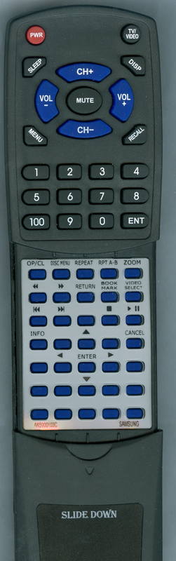 SAM DVDP190XAA Replacement Remote Control