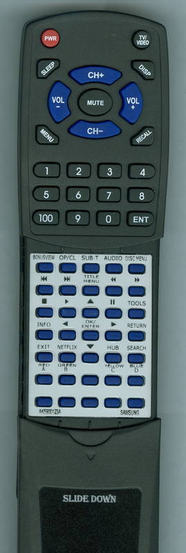 SAM BDP1600 Replacement Remote Control