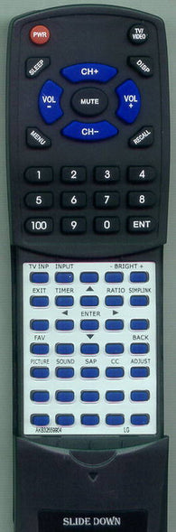 LG 50PC5DUC Replacement Remote