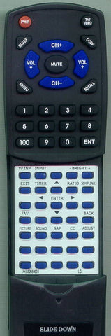 LG 50PC5DUC Replacement Remote
