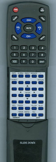 ZENITH Z42PQ20 Replacement Remote