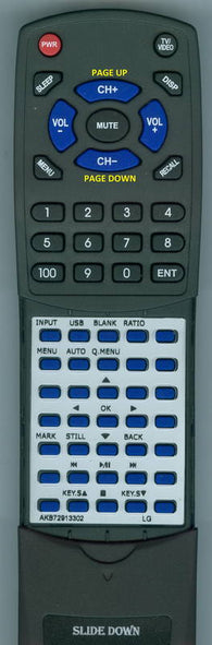 LG RTAKB72913302 Replacement Remote