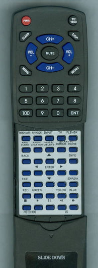 LG 50PZ950UMAIN Replacement Remote