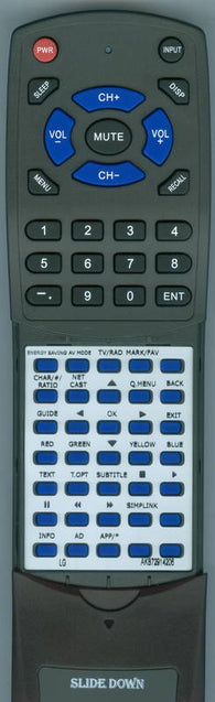 LG RTAKB72914206 Replacement Remote