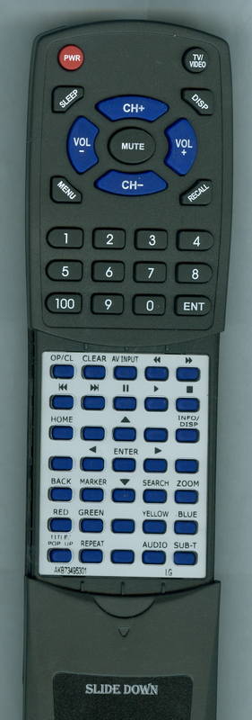 LG BD350 Replacement Remote Control - Thumbnail 2