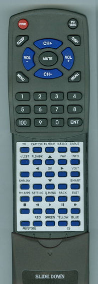LG AGF77103905 Replacement Remote