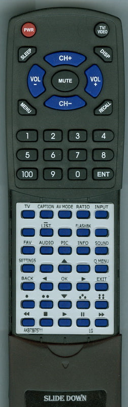 LG UW340C series Replacement Remote Control - Thumbnail 4