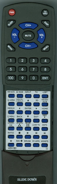 LG 50PT350UD Replacement Remote