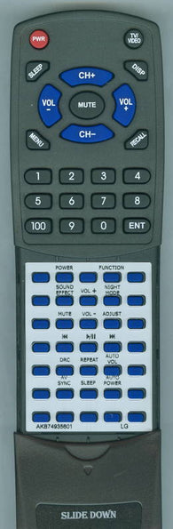LG SH7B Replacement Remote