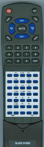 NAD RTAMP2 Replacement Remote