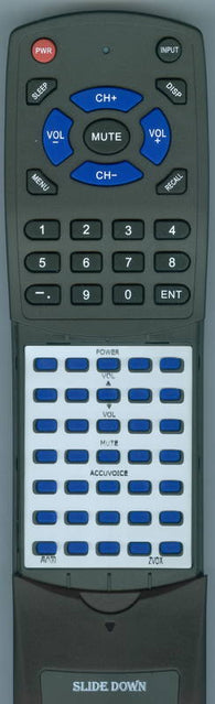 ZVOX AV100 Replacement Remote
