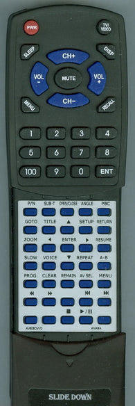 ANABA RTAV608DVV2 Replacement Remote