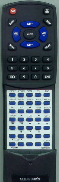 AUDIOBAHN RTAVDVD05N Replacement Remote
