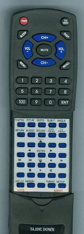 AUDIOVOX KLV39103C Replacement Remote