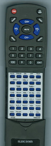 PARASOUND RTAVR1800 Replacement Remote