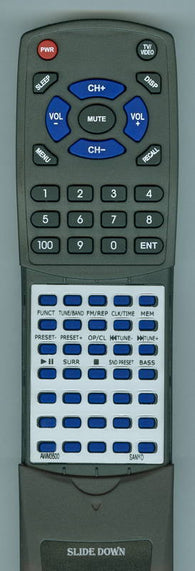 SANYO RTAWM3500 Replacement Remote