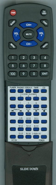 PIONEER CUSA001 Replacement Remote