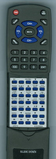 ACCELEVISION RTAXFA11W Replacement Remote