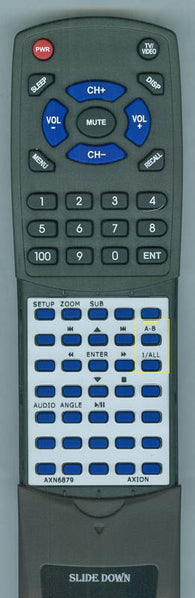 AXIONINSERT RTAXN6879 Replacement Remote