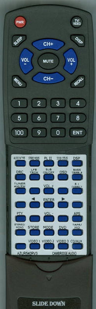 CA RTAZUR540RV3 Replacement Remote